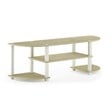 Furinno TURN-S-TUBE Wood TV Entertainment Center for TV up to 42