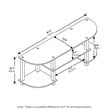 Furinno TURN-S-TUBE Wood TV Entertainment Center for TV up to 42