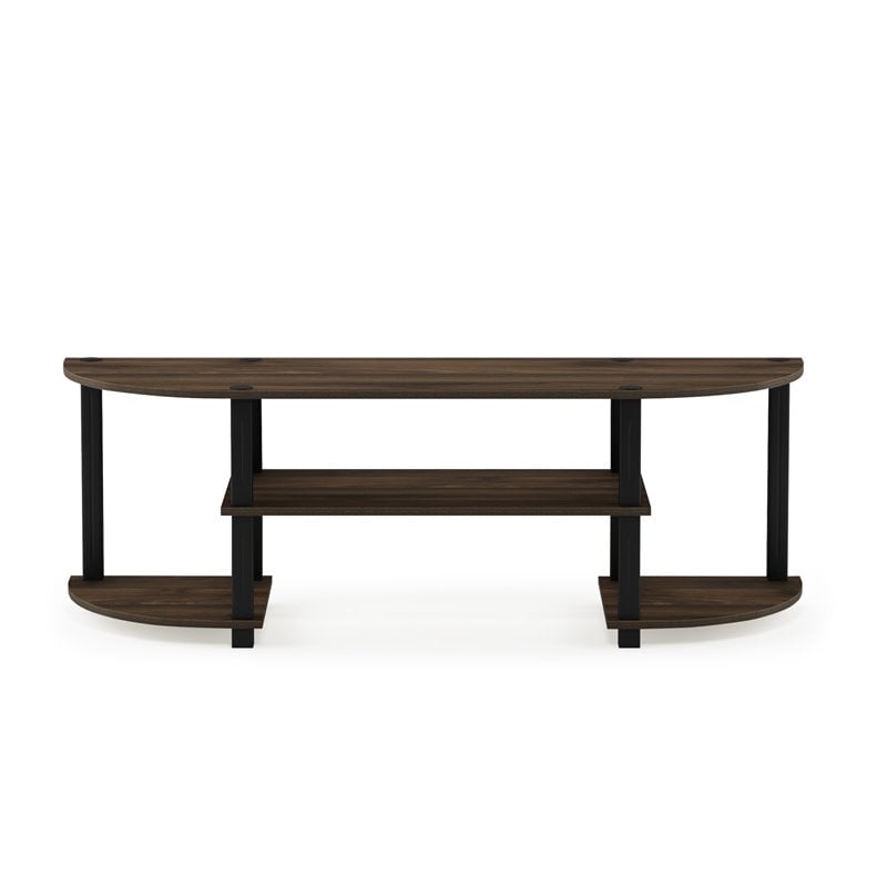 Furinno TURN-S-TUBE Wood TV Entertainment Center for TV up to 55