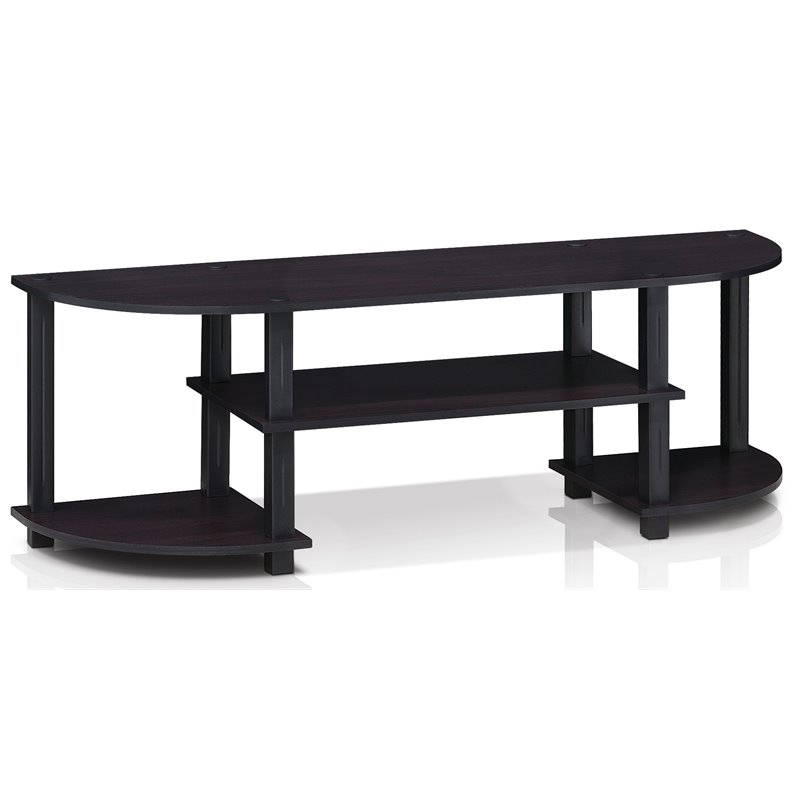 Furinno TURN-S-TUBE Wood TV Entertainment Center for TV up to 55