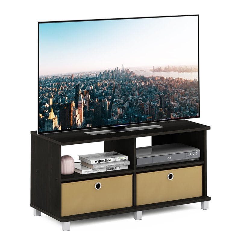 Furinno ANDREY Wood Entertainment Center for TV up to 43
