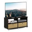 Furinno ANDREY Wood Entertainment Center for TV up to 43