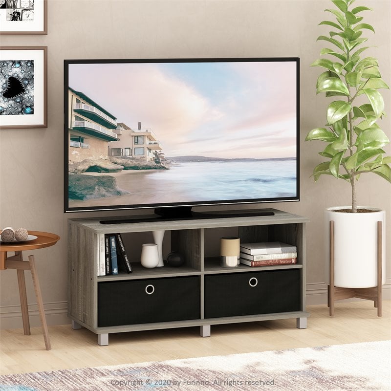 Furinno ANDREY Wood Entertainment Center for TV up to 43