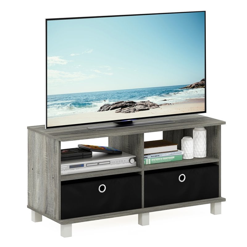 Furinno ANDREY Wood Entertainment Center for TV up to 43
