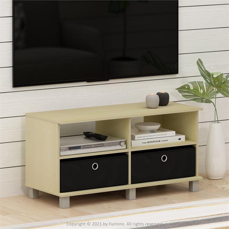 Furinno ANDREY Wood Entertainment Center for TV up to 43