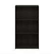Furinno BASIC Engineered Wood 3-Tier Bookcase Storage Shelves in Espresso