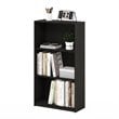 Furinno BASIC Engineered Wood 3-Tier Bookcase Storage Shelves in Espresso