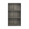Furinno BASIC Wood 3-Tier Bookcase Storage Shelves in French Oak Gray/Black