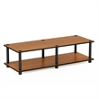Furinno JUST Wood No Tools Wide TV Stand for TV up to 46