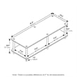 Furinno JUST Wood No Tools Wide TV Stand for TV up to 46