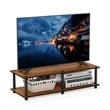 Furinno JUST Wood No Tools Wide TV Stand for TV up to 46