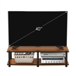 Furinno JUST Wood No Tools Wide TV Stand for TV up to 46