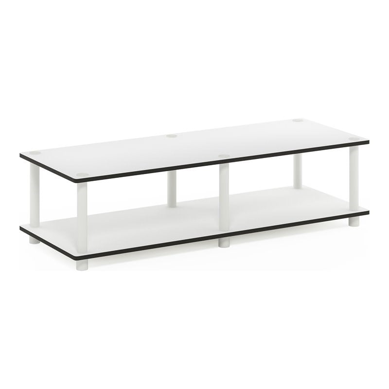 Furinno JUST Wood No Tools Wide TV Stand for TV up to 40