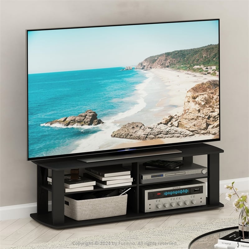 Furinno Nelly Wood Entertainment Center TV Stand for TV up to 50