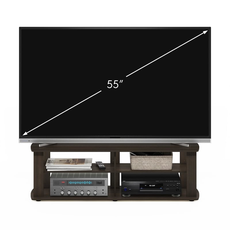 Furinno Nelly Wood Entertainment Center TV Stand for TV up to 50
