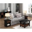 Furinno BASIC Wood 3x2 Bookcase Storage w/Bins in Americano Black/Medium Brown