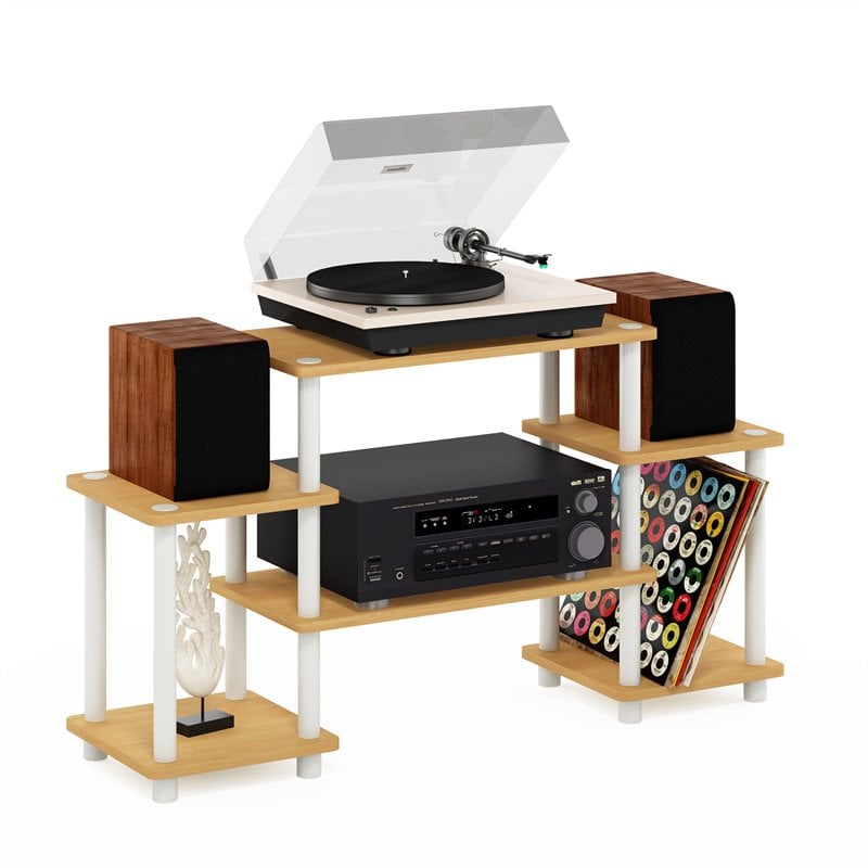 Furinno TURN-N-TUBE Wood Entertainment Center for TV up to 25