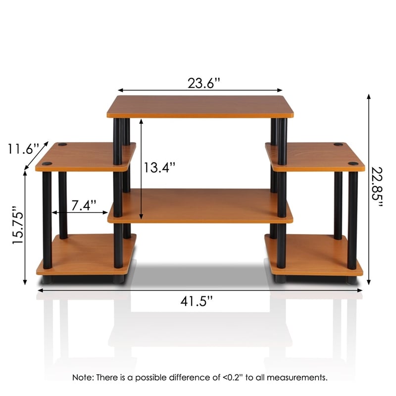 Furinno TURN-N-TUBE Wood Entertainment Center for TV up to 25