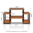 Furinno TURN-N-TUBE Wood Entertainment Center for TV up to 25