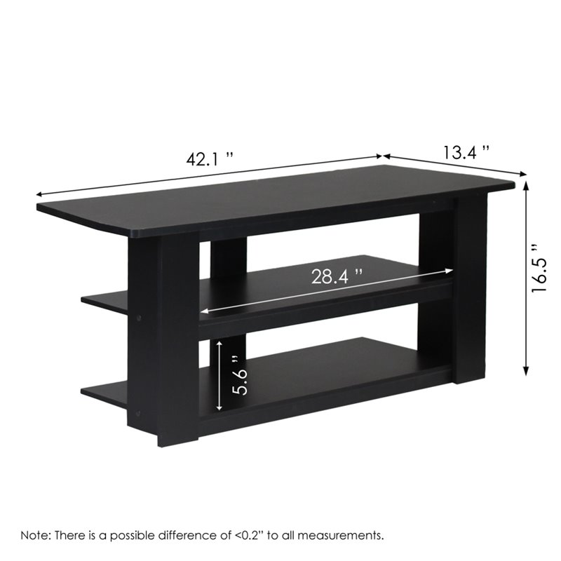 Furinno Parsons Wood TV Entertainment Center for TV up to 48