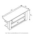 Furinno Parsons Wood TV Entertainment Center for TV up to 48