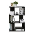Furinno Simply Modern Engineered Wood 3-Tier Open Book Shelf in Espresso