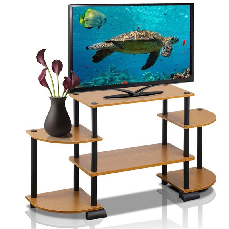 Furinno TURN-N-TUBE Wood TV Entertainment Center for TV up to 25