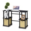 Furinno Engineered Wood Home Laptop Notebook Computer Desk in Light Cherry/Black