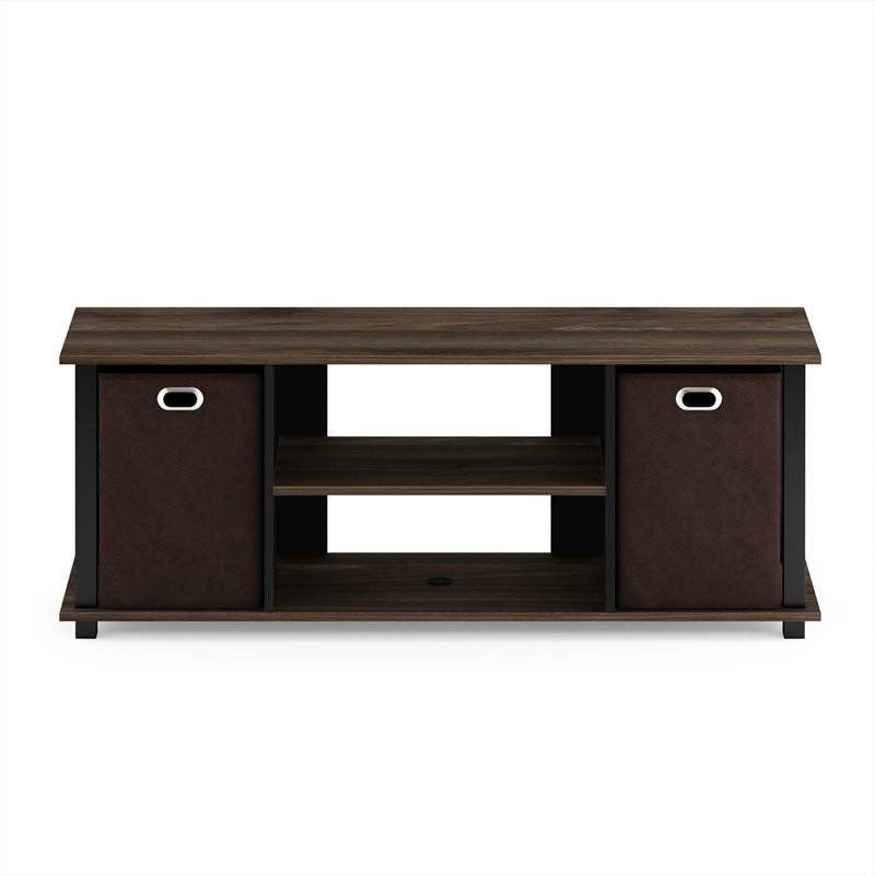 Furinno ECON Wood Entertainment Center for TV up to 50