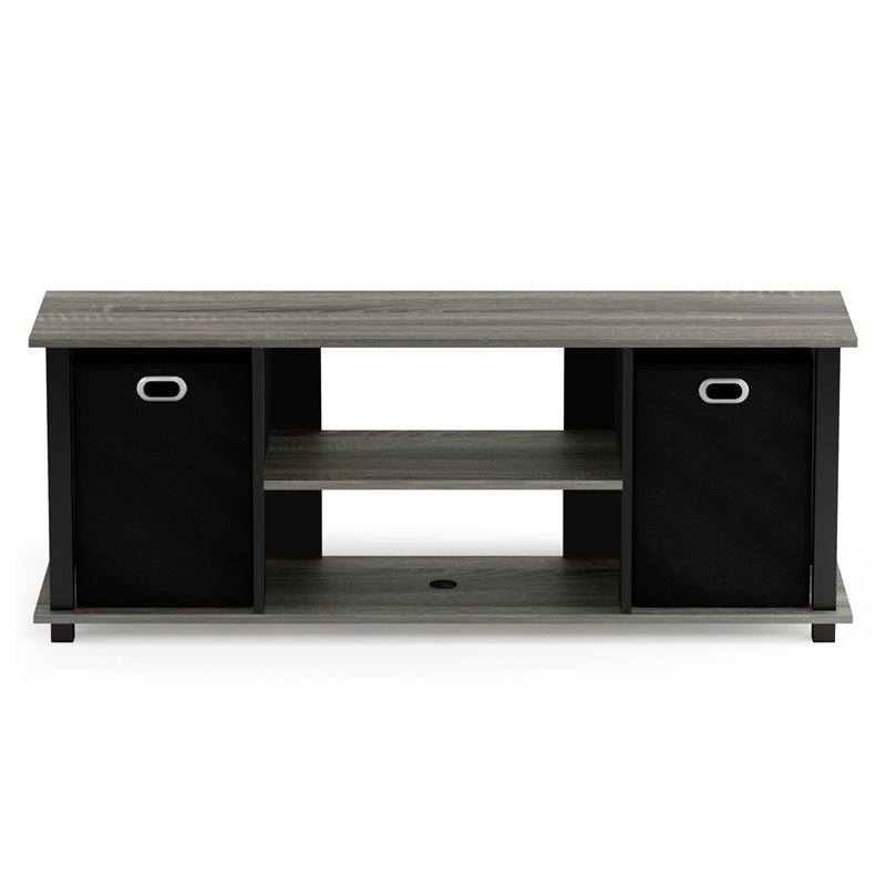 Furinno ECON Wood Entertainment Center for TV up to 50