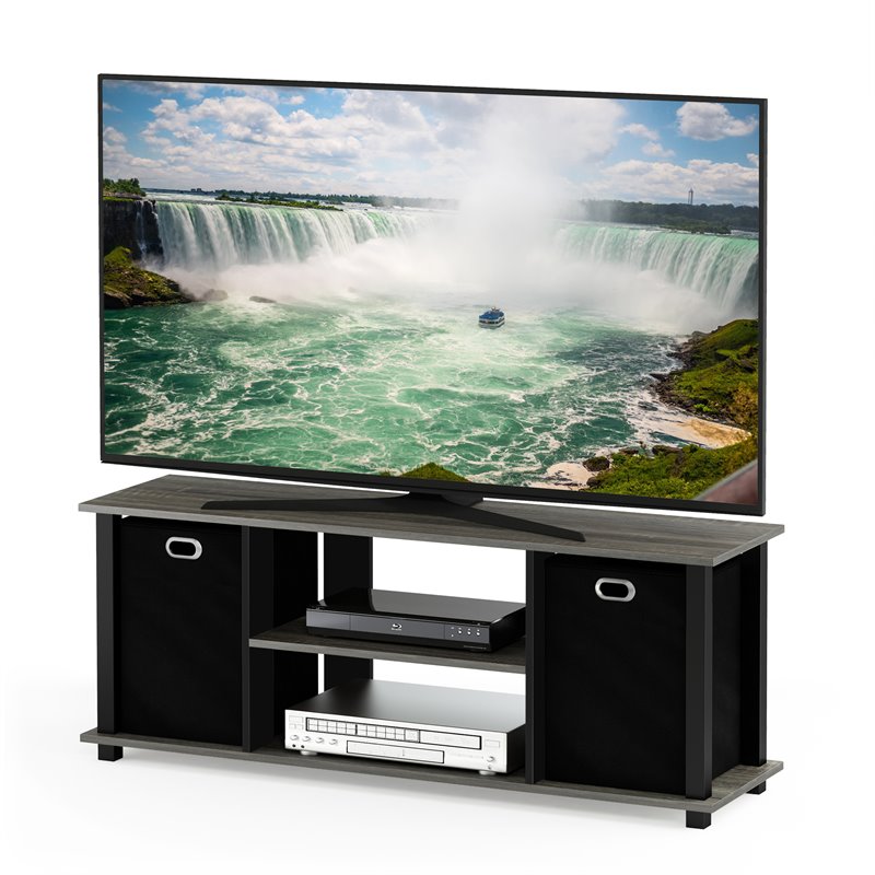 Furinno ECON Wood Entertainment Center for TV up to 50