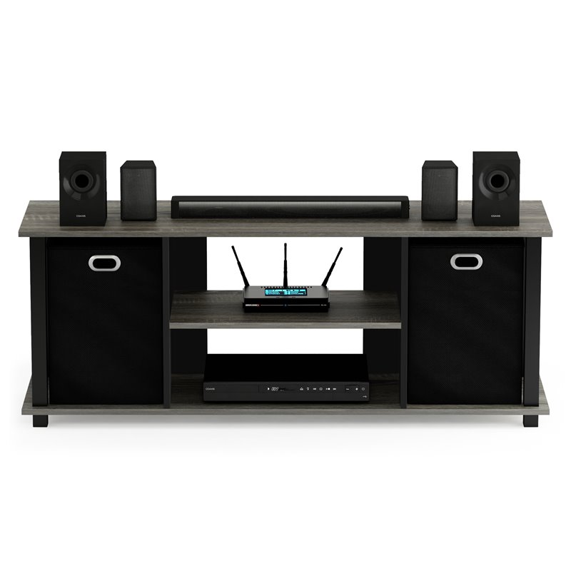 Furinno ECON Wood Entertainment Center for TV up to 50
