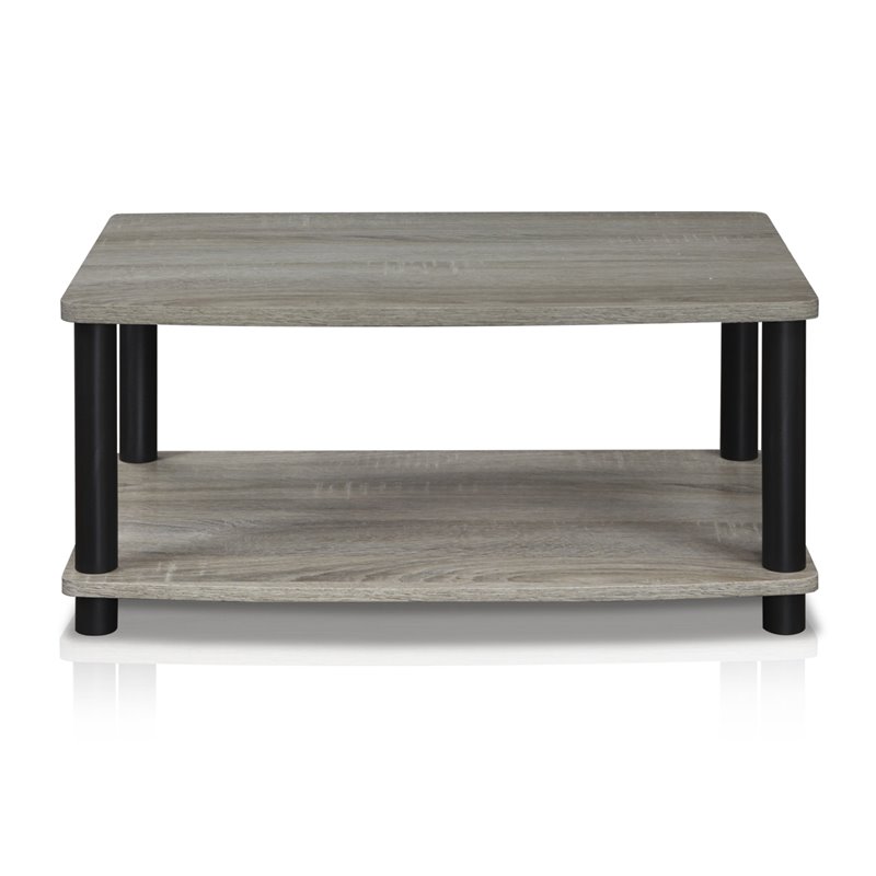 Furinno TURN-N-TUBE Wood Elevated TV Stand for TV up to 25