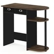 Furinno Go Green Wood Home Laptop Notebook Computer Desk in Walnut/Black