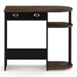 Furinno Go Green Wood Home Laptop Notebook Computer Desk in Walnut/Black