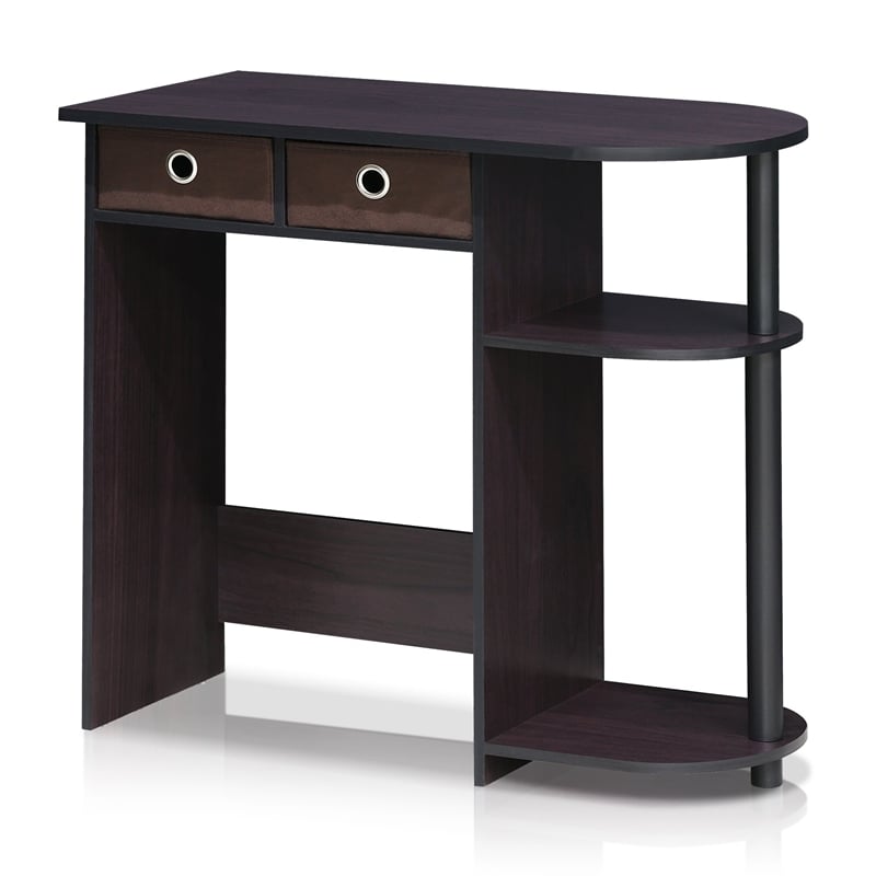 Furinno Go Green Wood Home Laptop Notebook Computer Desk in Dark Walnut