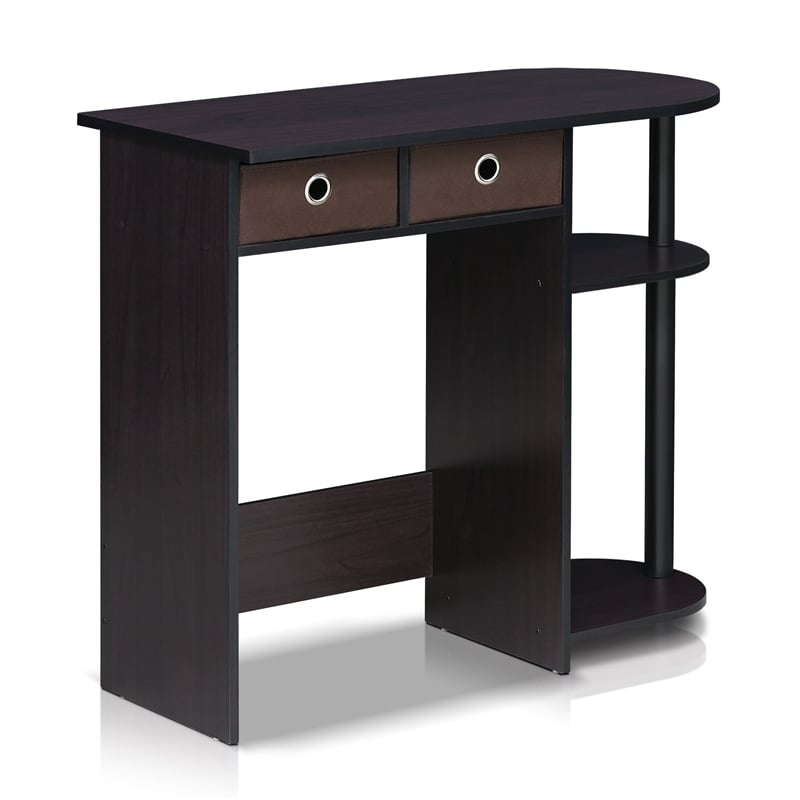 Furinno Go Green Wood Home Laptop Notebook Computer Desk in Dark Walnut