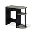 Furinno Go Green Wood Home Laptop Notebook Computer Desk in Oak Gray/Black