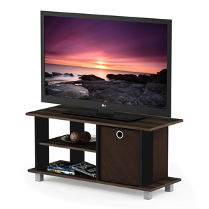 Furinno Wood Simplistic TV Entertainment Center for TV up to 32&quot in Walnut