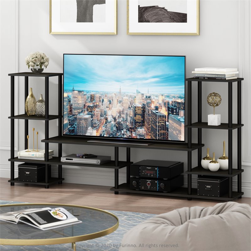 Furinno TURN-N-TUBE Wood Grand Entertainment Center for TV up to 50