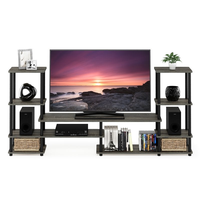 Furinno TURN-N-TUBE Wood Grand Entertainment Center for TV up to 50