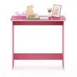 Furinno Contemporary Engineered Wood SIMPLISTIC Study Table in Pink/White