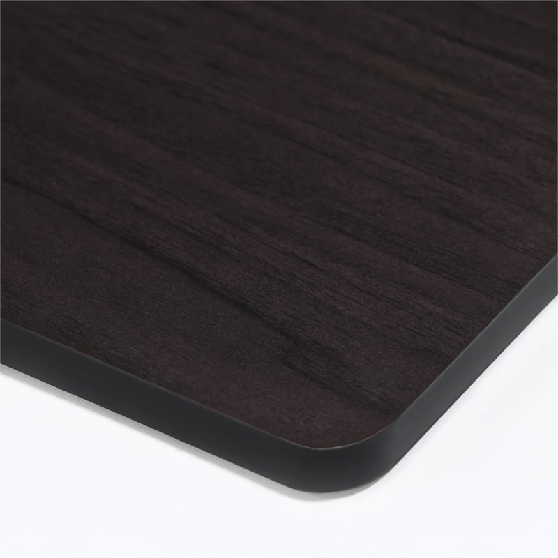 Furinno Engineered Wood SIMPLISTIC A Frame Computer Desk in Dark Walnut