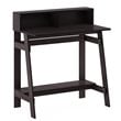 Furinno Engineered Wood SIMPLISTIC A Frame Computer Desk in Dark Walnut