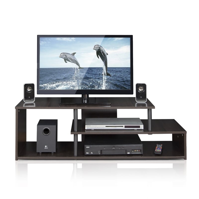 Furinno ECON Wood Low Rise TV Stand for TV up to 46