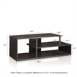 Furinno ECON Wood Low Rise TV Stand for TV up to 46