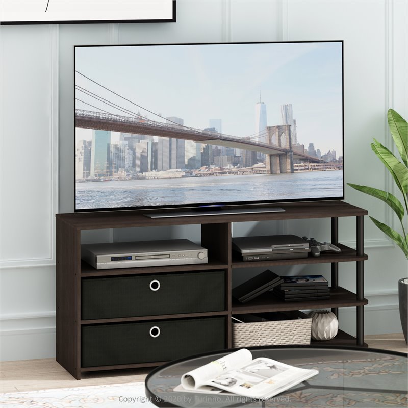 Furinno JAYA Wood Simple Design TV Stand for TV up to 55