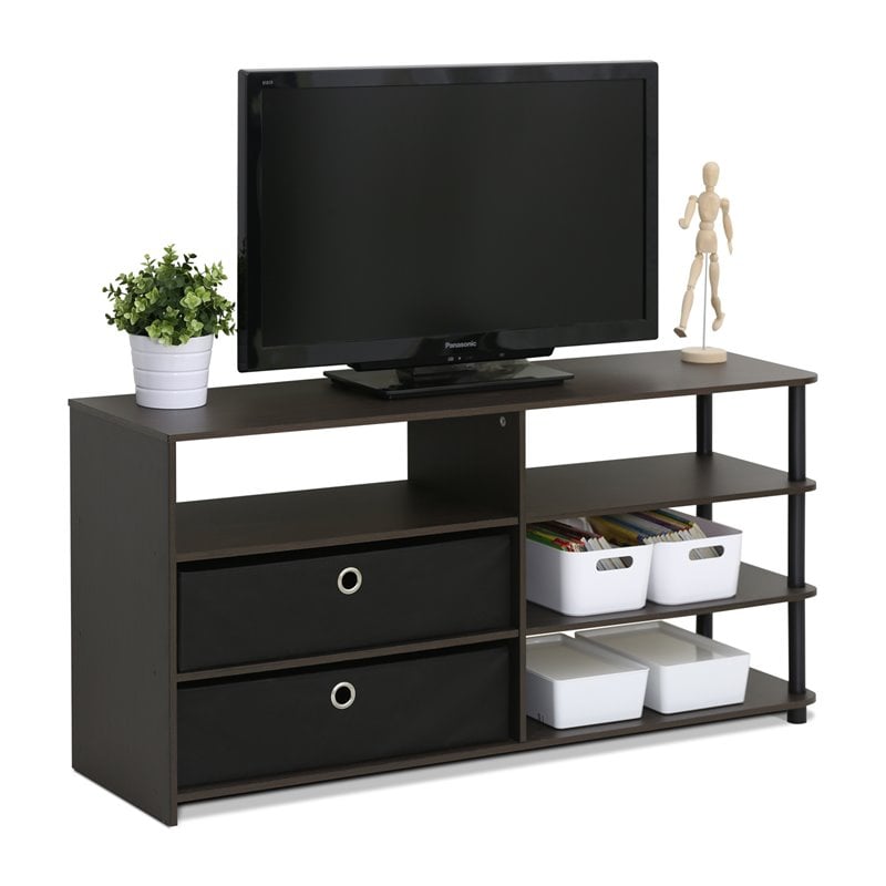 Furinno JAYA Wood Simple Design TV Stand for TV up to 55