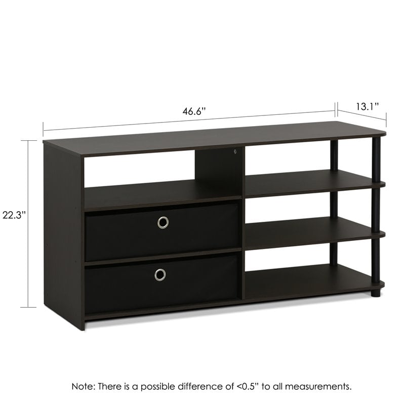 Furinno JAYA Wood Simple Design TV Stand for TV up to 55