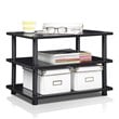 Furinno TURN-N-TUBE Wood 3-Tier Corner TV Stand for TV up to 25